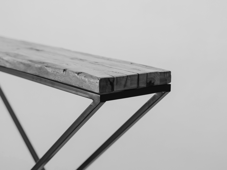 Detail wood and metal